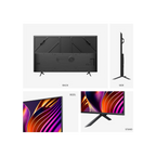 شاشة Hisense 85U7Q من هايـسنس تعتبر من الشاشات القوية ضمن فئة Mini-LED، وموجهة للأفلام والألعاب والرياضة مع توازن ممتاز بين الأداء والسعر. تأتي بحجم 85 بوصة مع تصميم نحيف وحواف صغيرة جدًا تعطي تجربة مشاهدة سينمائية داخل المنزل.