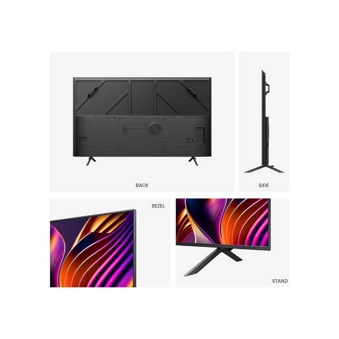 شاشة Hisense 85U7Q من هايـسنس تعتبر من الشاشات القوية ضمن فئة Mini-LED، وموجهة للأفلام والألعاب والرياضة مع توازن ممتاز بين الأداء والسعر. تأتي بحجم 85 بوصة مع تصميم نحيف وحواف صغيرة جدًا تعطي تجربة مشاهدة سينمائية داخل المنزل.