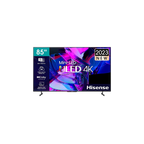 شاشة Hisense 85U7Q من هايـسنس تعتبر من الشاشات القوية ضمن فئة Mini-LED، وموجهة للأفلام والألعاب والرياضة مع توازن ممتاز بين الأداء والسعر. تأتي بحجم 85 بوصة مع تصميم نحيف وحواف صغيرة جدًا تعطي تجربة مشاهدة سينمائية داخل المنزل.