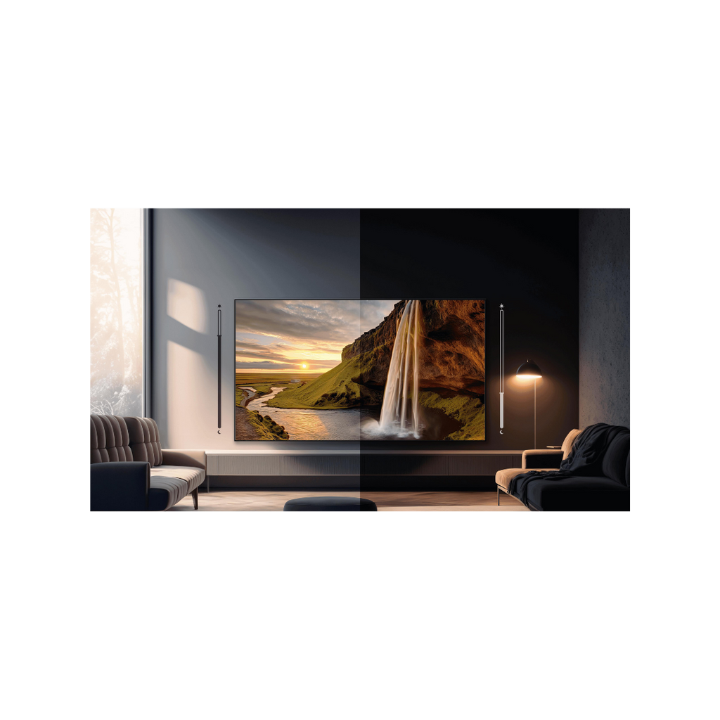 شاشة Hisense 75U8N من هايـسنس تعتبر من أقوى شاشات Mini-LED بفئة 75 بوصة، وموجهة للأفلام والألعاب والاستخدام الاحترافي داخل الغرف المضيئة. الشاشة تأتي بتقنية