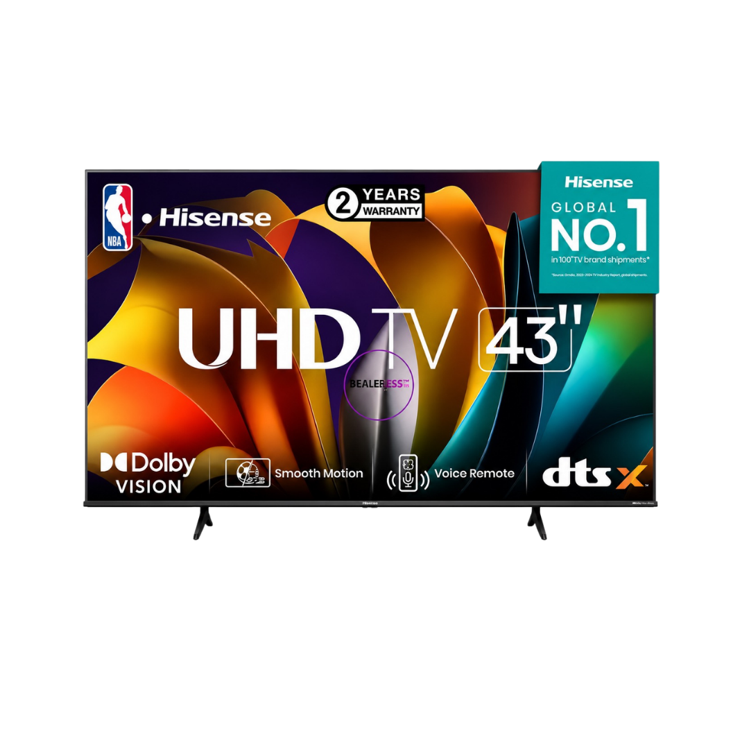 شاشة هايسنس 43A6500N سمارت 43 بوصة – 4K UHD (Android TV / Dolby Vision / AirPlay)