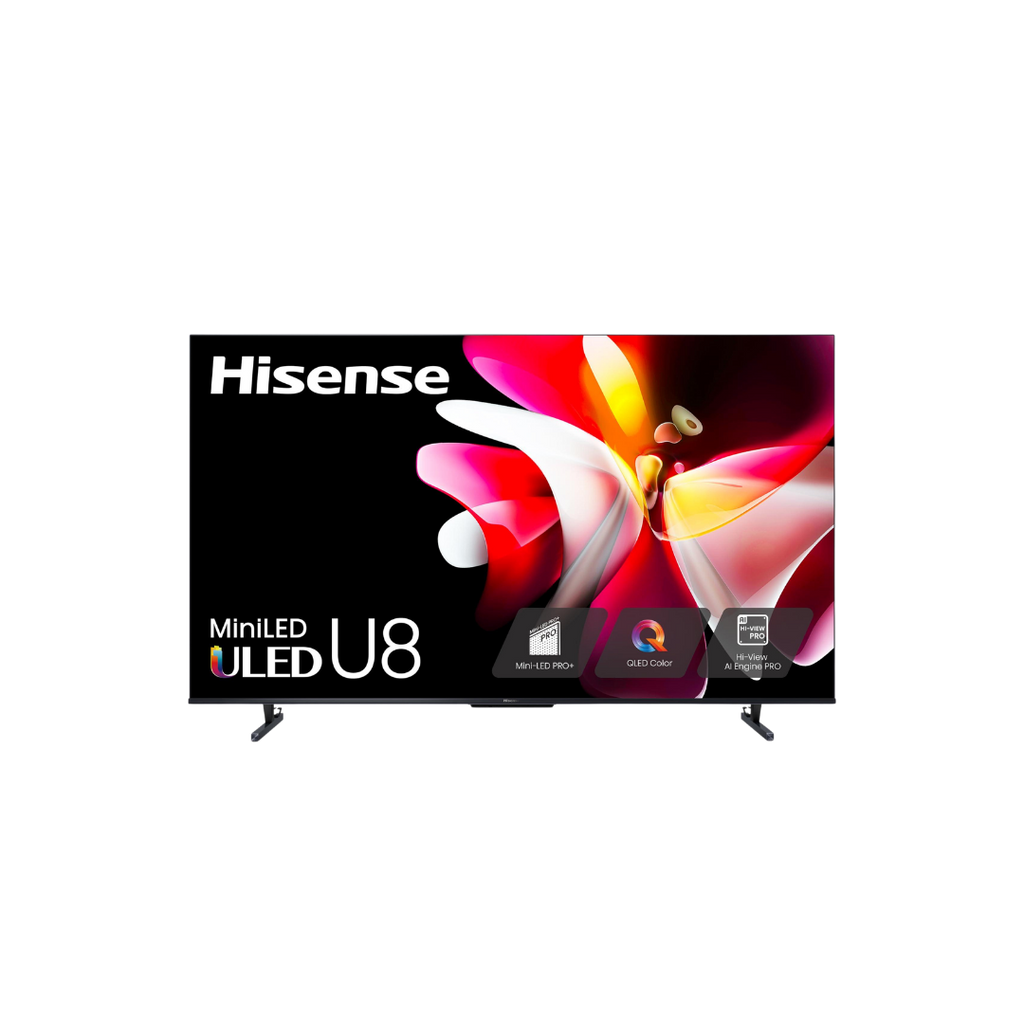 شاشة هايسنس 65U8N Mini LED PRO سمارت 65 بوصة – 4K UHD (144Hz / 3000 Nits / FreeSync Pro)