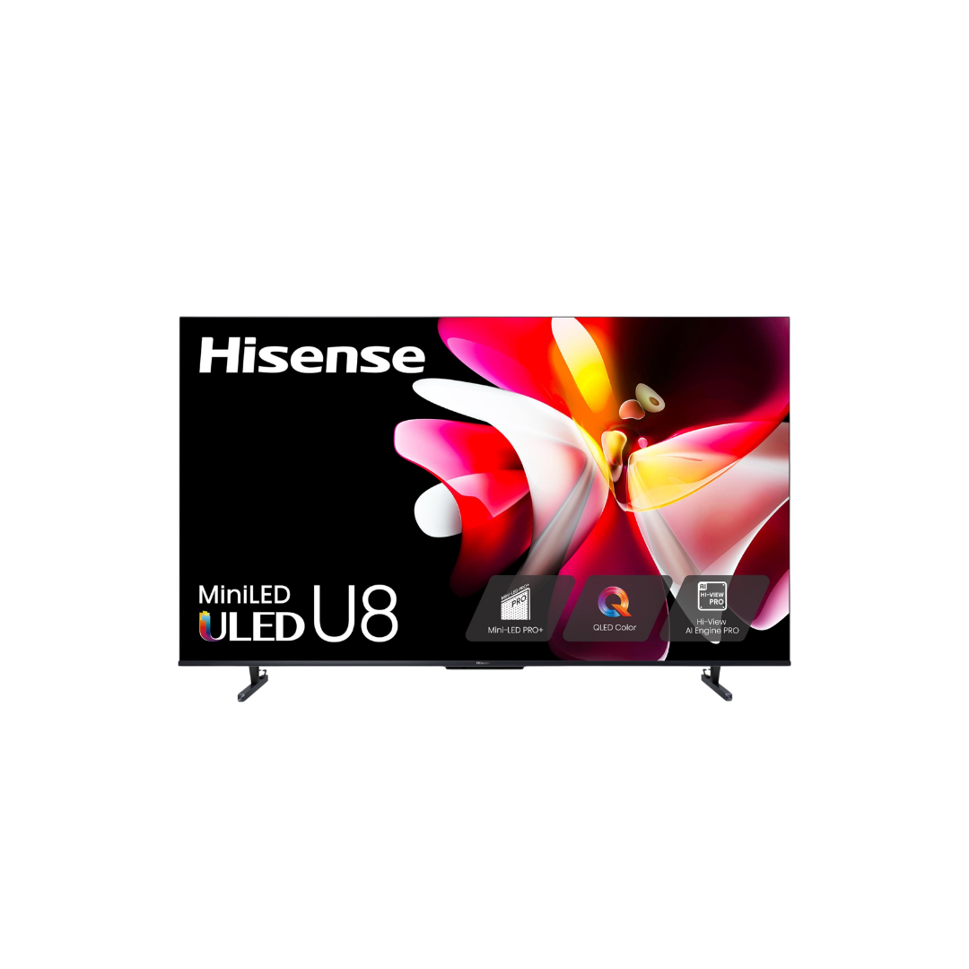 شاشة هايسنس 65U8N Mini LED PRO سمارت 65 بوصة – 4K UHD (144Hz / 3000 Nits / FreeSync Pro)