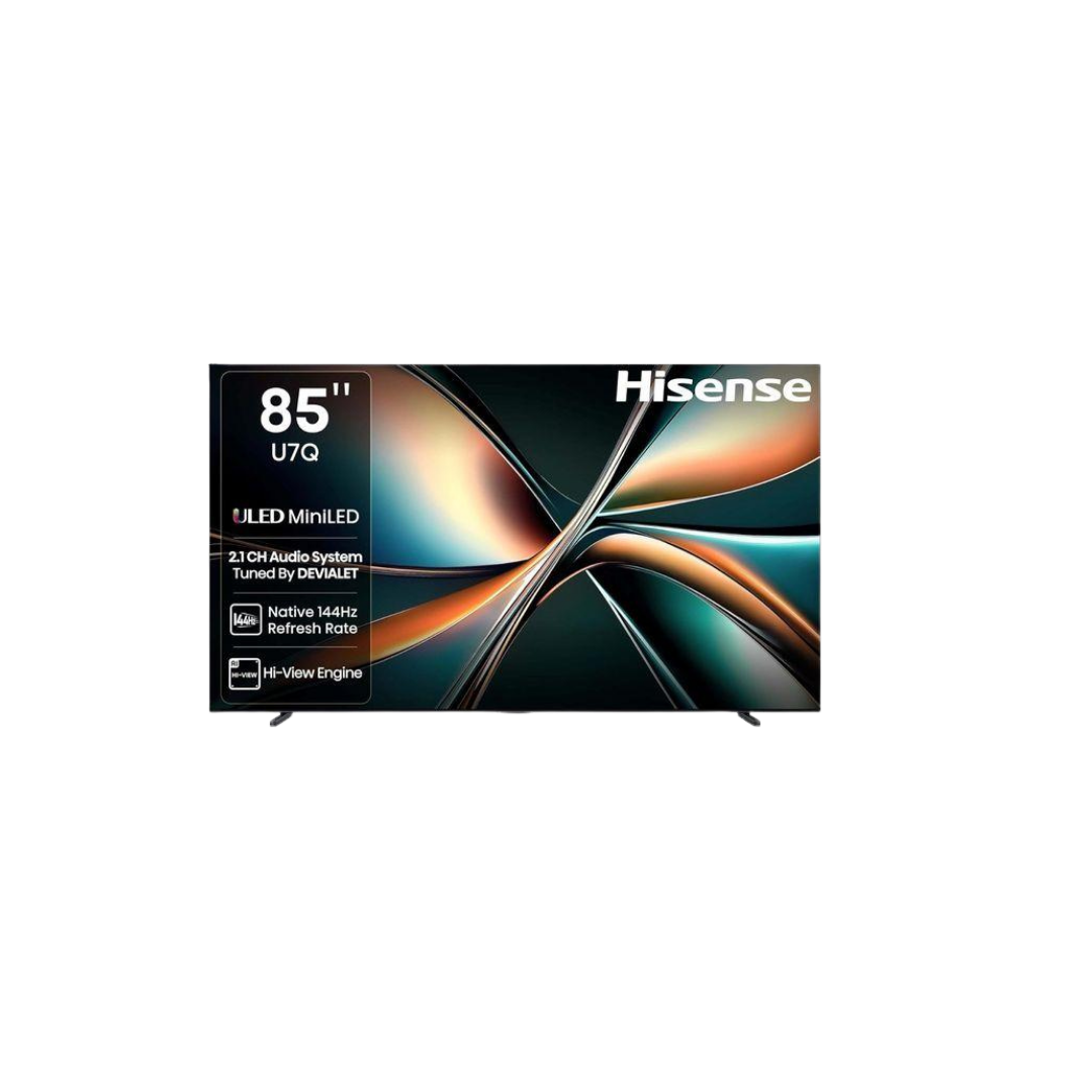 شاشة هايسنس U7N Mini LED سمارت – 4K UHD (QLED / 120Hz / Dolby Vision / Dolby Atmos)