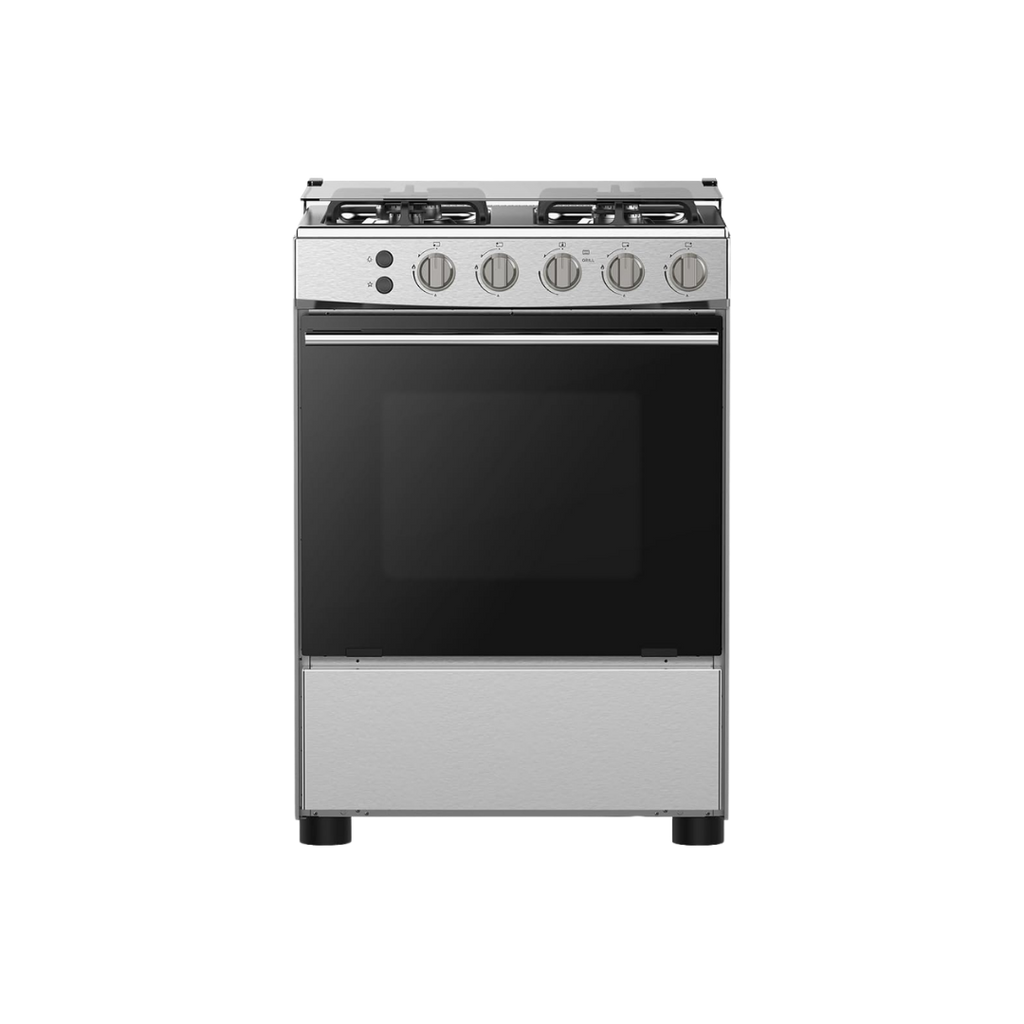 طباخ غاز هايسنس HFG60121X 60×60 – Gas Cooker / Cast Iron / إشعال يدوي مزدوج