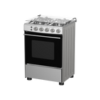 طباخ غاز هايسنس HFG60121X 60×60 – Gas Cooker / Cast Iron / إشعال يدوي مزدوج