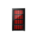 ثلاجة المشروبات Hisense RBC122N4SU من هايـسنس مخصصة لتبريد المشروبات بشكل أنيق وعملي، وتعتبر مناسبة للمكاتب وغرف الضيوف والكافيهات والاستخدام المنزلي. تتميز بباب زجاجي شفاف مع إضاءة LED داخلية حتى تقدر تشوف المحتويات بسهولة،