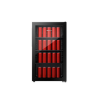 ثلاجة المشروبات Hisense RBC122N4SU من هايـسنس مخصصة لتبريد المشروبات بشكل أنيق وعملي، وتعتبر مناسبة للمكاتب وغرف الضيوف والكافيهات والاستخدام المنزلي. تتميز بباب زجاجي شفاف مع إضاءة LED داخلية حتى تقدر تشوف المحتويات بسهولة،
