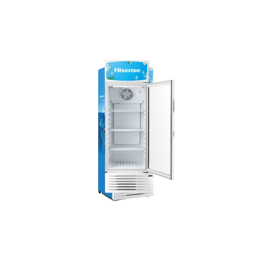 ثلاجة العرض Hisense FL-26WC من هايـسنس تعتبر خيار ممتاز للمحال والكافيهات وحتى الاستخدام المنزلي إذا تحتاج عرض المشروبات بشكل مرتب وواضح. تأتي بتصميم عامودي مع باب زجاجي شفاف