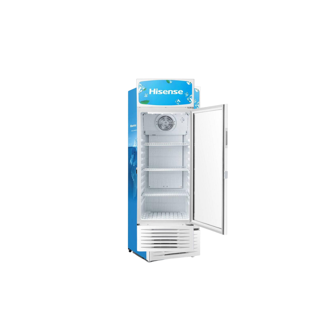 ثلاجة العرض Hisense FL-26WC من هايـسنس تعتبر خيار ممتاز للمحال والكافيهات وحتى الاستخدام المنزلي إذا تحتاج عرض المشروبات بشكل مرتب وواضح. تأتي بتصميم عامودي مع باب زجاجي شفاف