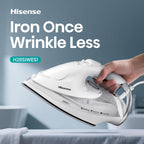مكواة بخار هايسنس H28SIWES1 – 2800 W مع Anti‑Calc + Anti‑Drip + Auto Shut‑off + نعل سيراميك + Self‑Clean