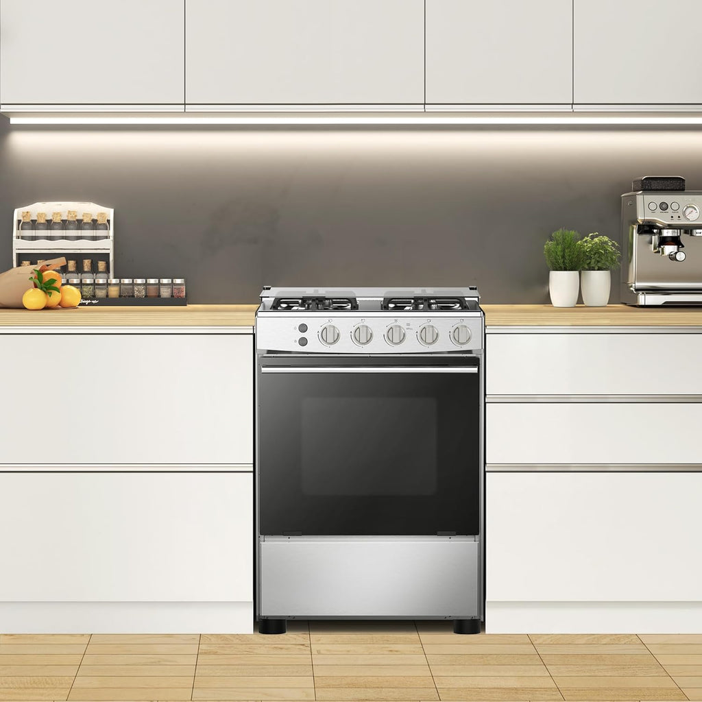 طباخ غاز هايسنس HFG60121X 60×60 – Gas Cooker / Cast Iron / إشعال يدوي مزدوج