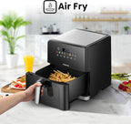 قلاية هوائية هايسنس H09AFBKS4S Black – Touch Control / 360° Air Circulation / نافذة شفافة / سعة 8 لتر