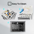 طباخ غاز هايسنس HFG60121X 60×60 – Gas Cooker / Cast Iron / إشعال يدوي مزدوج