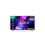 شاشة Hisense 85U7Q PRO من هايـسنس تعتبر من شاشات Mini-LED القوية الموجهة للألعاب والسينما المنزلية، وتأتي بحجم 85 بوصة مع تقنيات صورة حديثة وسطوع عالي جدًا.