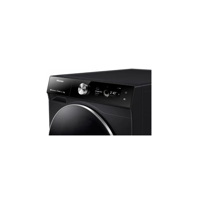Hisense DH7S107BB Heat Pump Tumble Dryer 10 kg – مجفف حراري بقدرة 10 كيلو + Wi‑Fi + شاشة TFT + خاصية Iron Refresh
