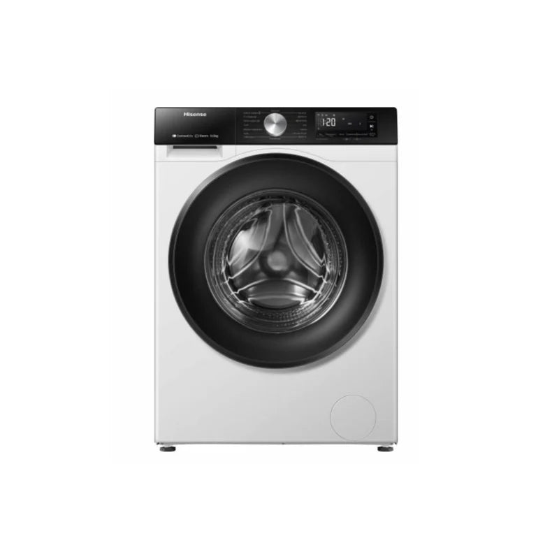 غسالة هايسنس WF3S1243BT تحميل أمامي – 12 كغم (أبيض + تيتانيوم إنفرتر / بخار)