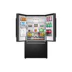 ثلاجة هايسنس RF820N4WBU فرنش 3 أبواب – 29 قدم (أسود إنفرتر / واي فاي / موزع ماء)