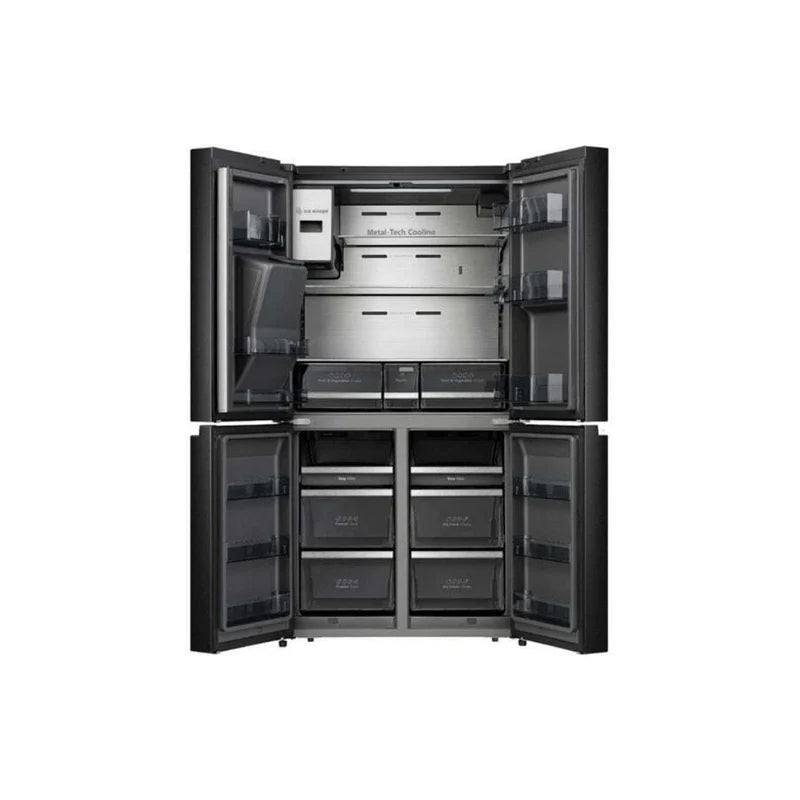ثلاجة هايسنس RQ759N4IBU1 فرنش 4 أبواب – 27 قدم (أسود ذكي / إنفرتر / صانعة ثلج)