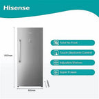 مجمدة هايسنس FV769N4ASU عامودي – 27 قدم (فضي إنفرتر / تحويل ثلاجة)